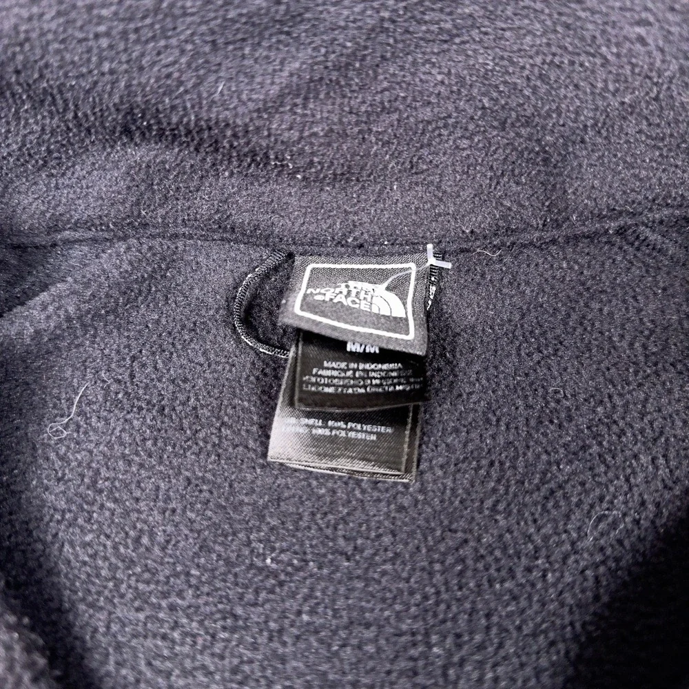 The North Face Mens Full Zip Fleece Jacket Black Medium Zip In Compatible
